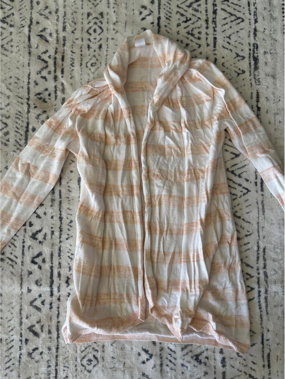 GapBody Women's Striped Long Sleeve Cardigan XS